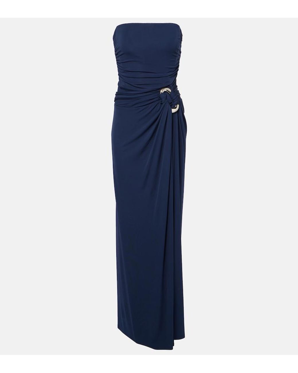 Jonathan Simkhai Blue Korsett-Abendkleid Emma