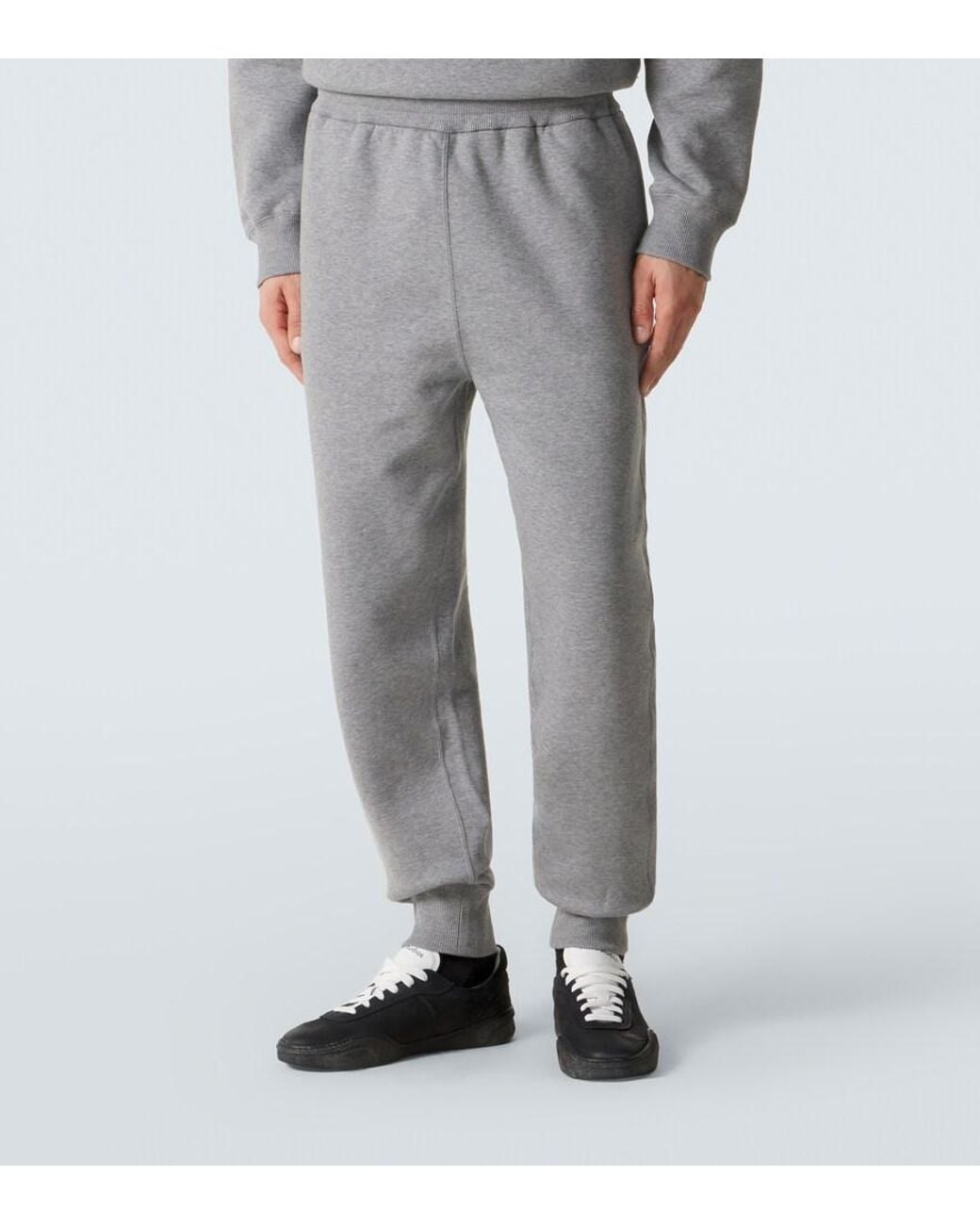 Jil Sander Gray Cotton Jersey Sweatpants for men