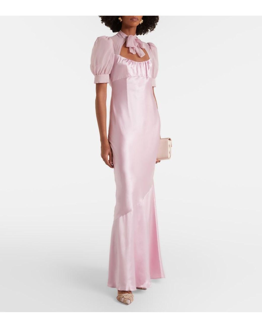 Aquazzura Pink Gatsby 50 Embellished Slingback Pumps