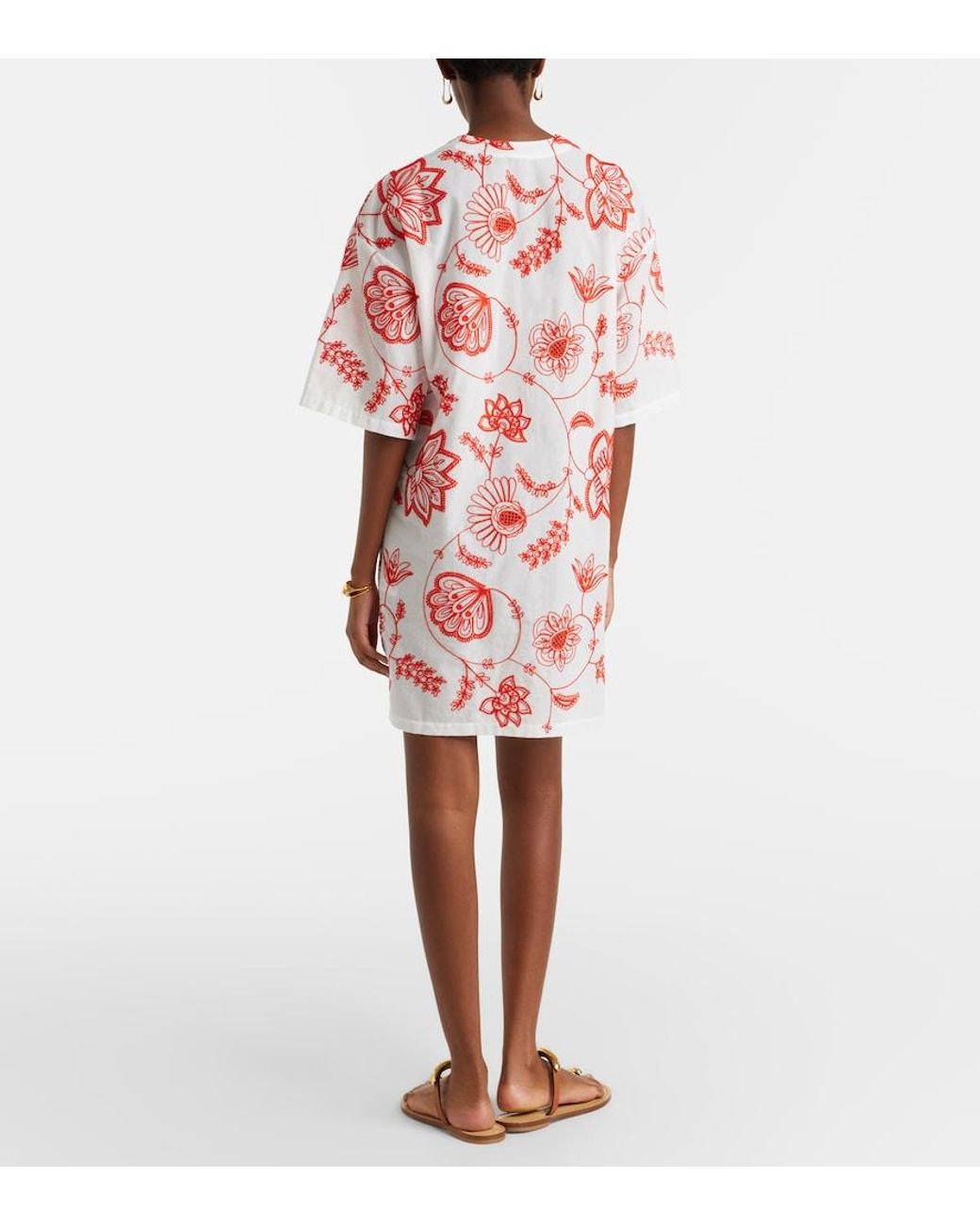 Eres Levia Embroidered Cotton-Blend Minidress