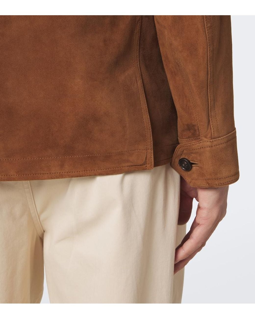 Ralph Lauren Brown Suede Jacket for men