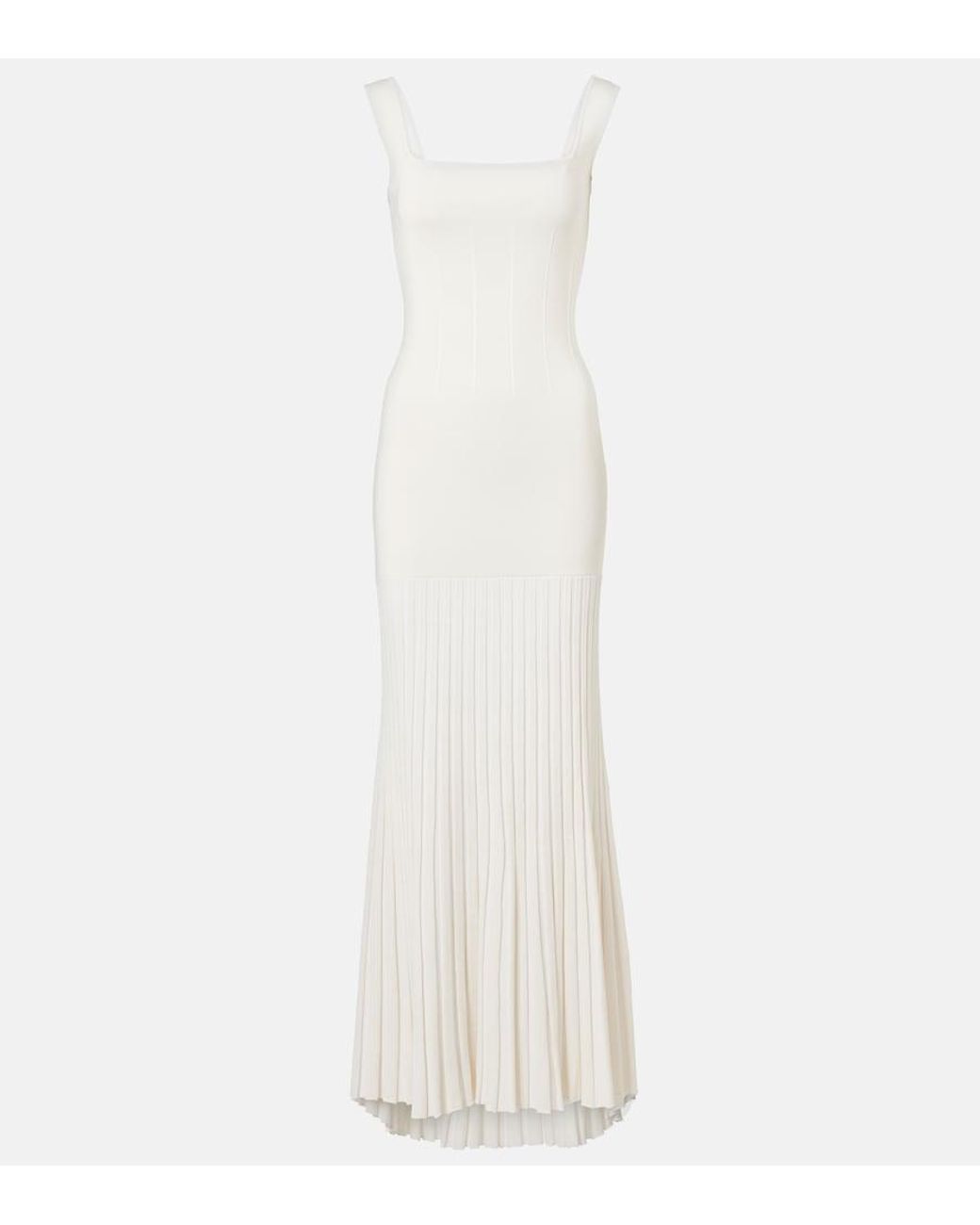 Galvan White Bridal Atalanta Satin Gown