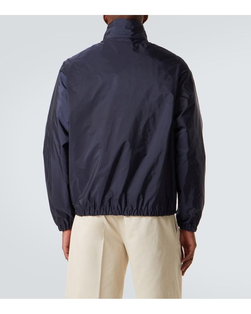 Prada Blue Re-Nylon Reversible Jacket for men