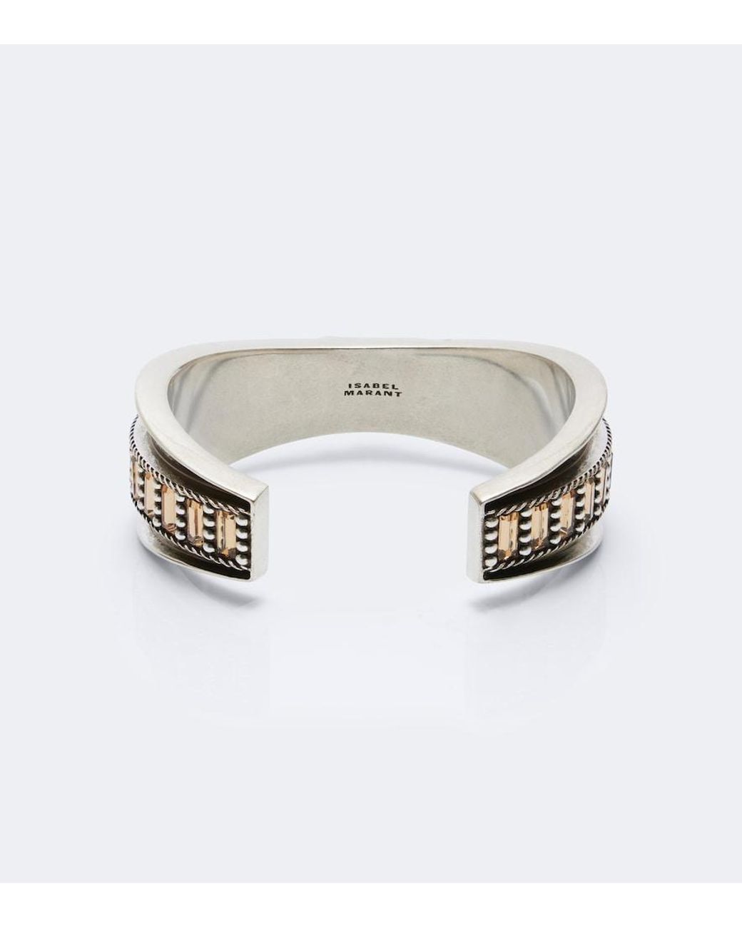 Isabel Marant White Embellished Cuff Bracelet