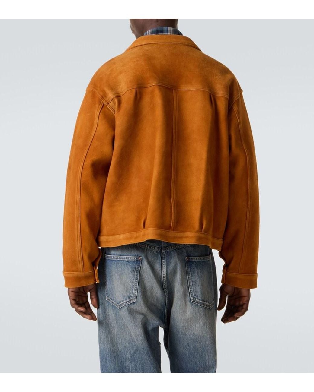 A.PRESSE Vintage No.213 Suede Jacket in Brown for Men | Lyst