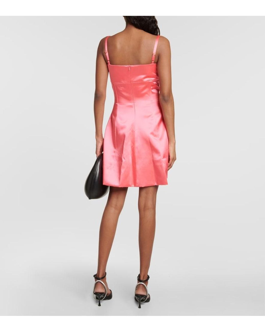 Patou Pink A-Line Cotton-Blend Minidress