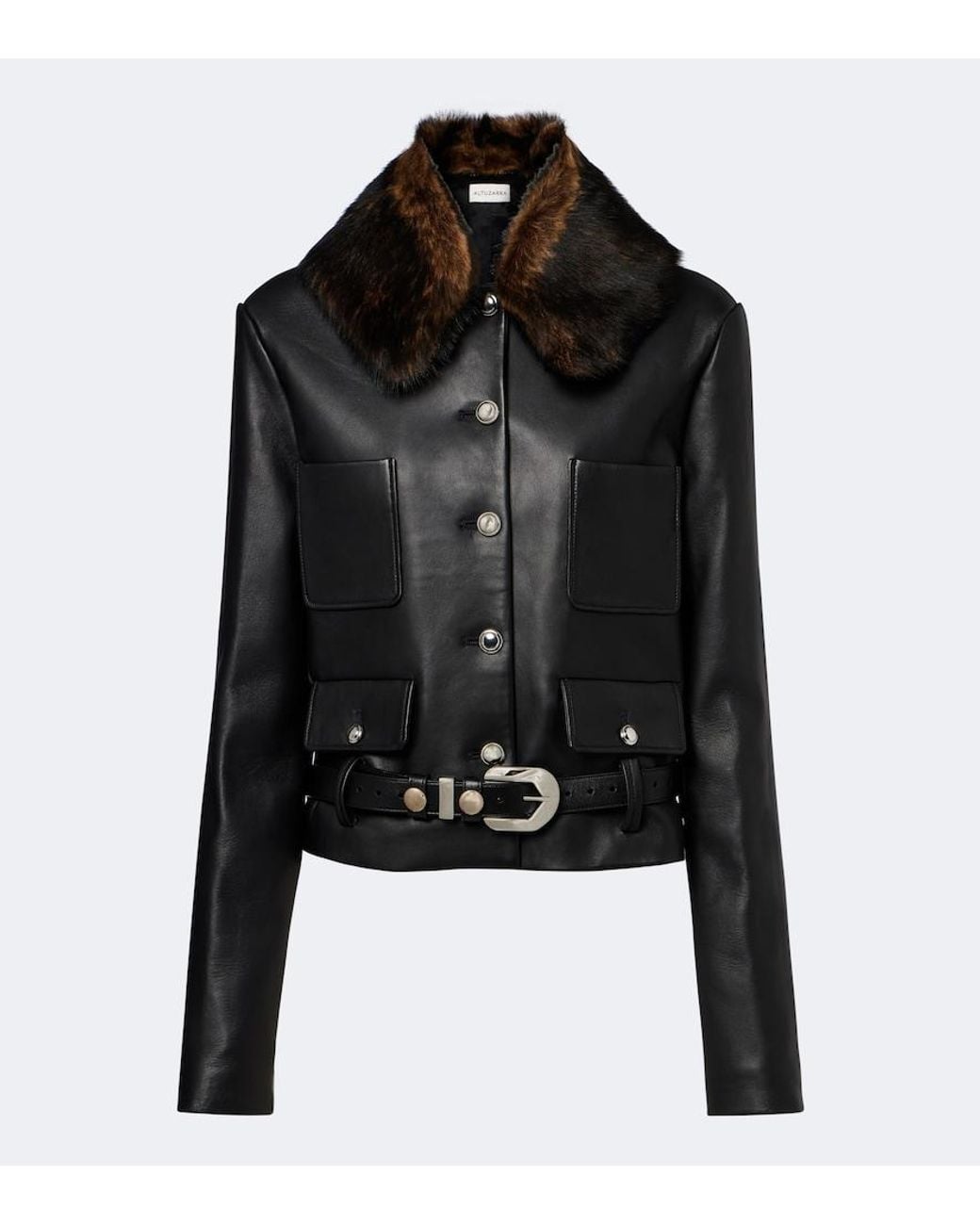 Altuzarra Black Simons Leather Jacket