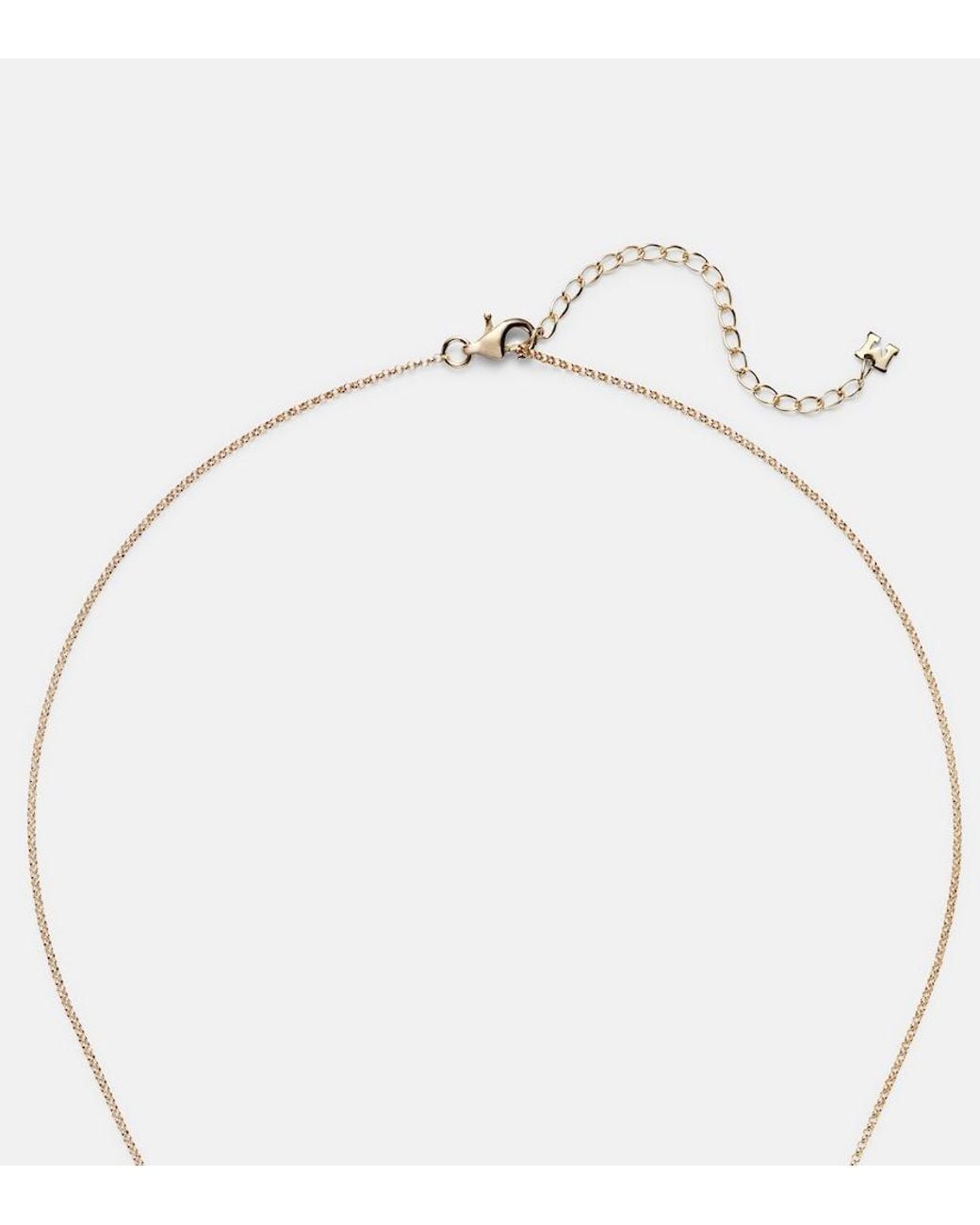 Mateo White Pearl Curl 14Kt Pendant Necklace With Freshwater Pearl