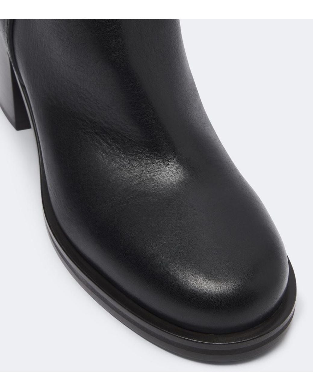 Brunello Cucinelli Black Monili Leather Knee-High Boots