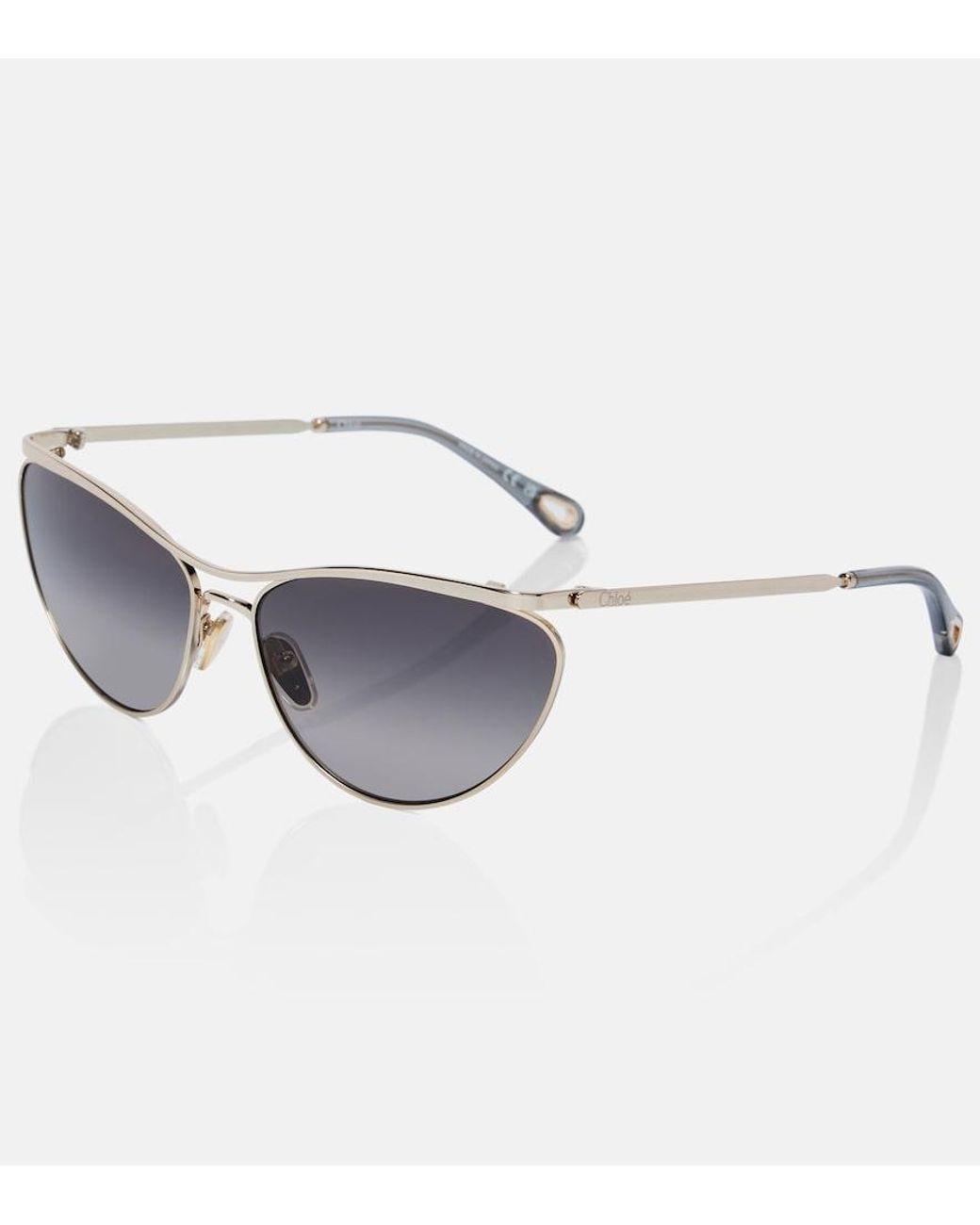 Chloé Gray Uma Cat-Eye Sunglasses