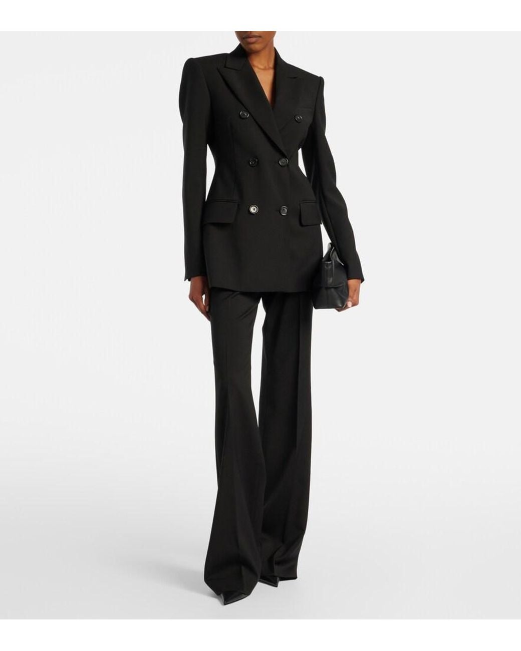 Sportmax Black Virgin Wool Blazer