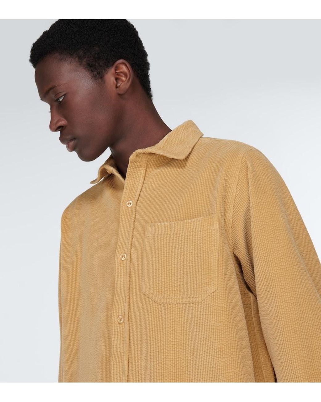 ERL Natural Cotton Corduroy Shirt for men
