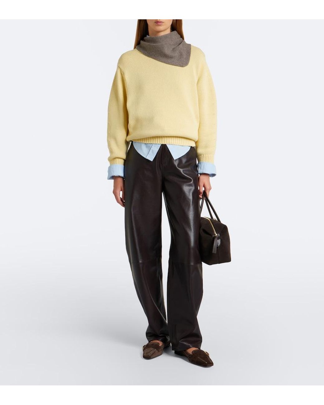 Tod's Brown Suede Ballet Flats
