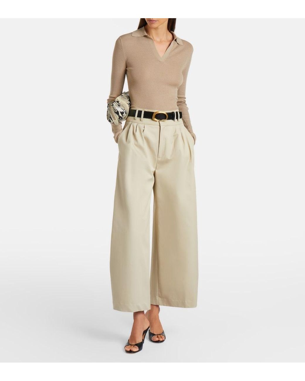 Altuzarra Natural Wilson Cotton Wide-Leg Pants