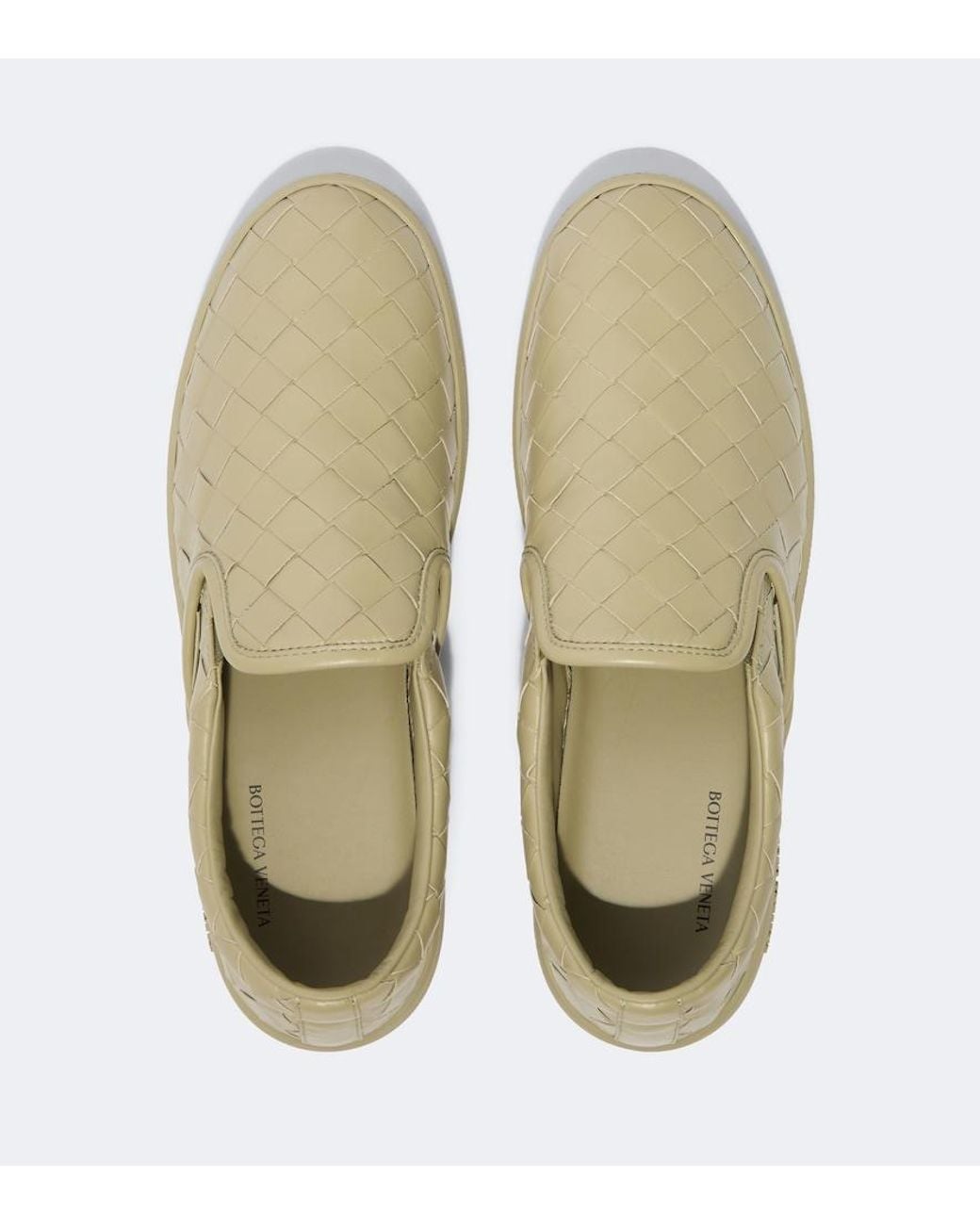 Bottega Veneta Green Sawyer Intrecciato Leather Sneakers for men