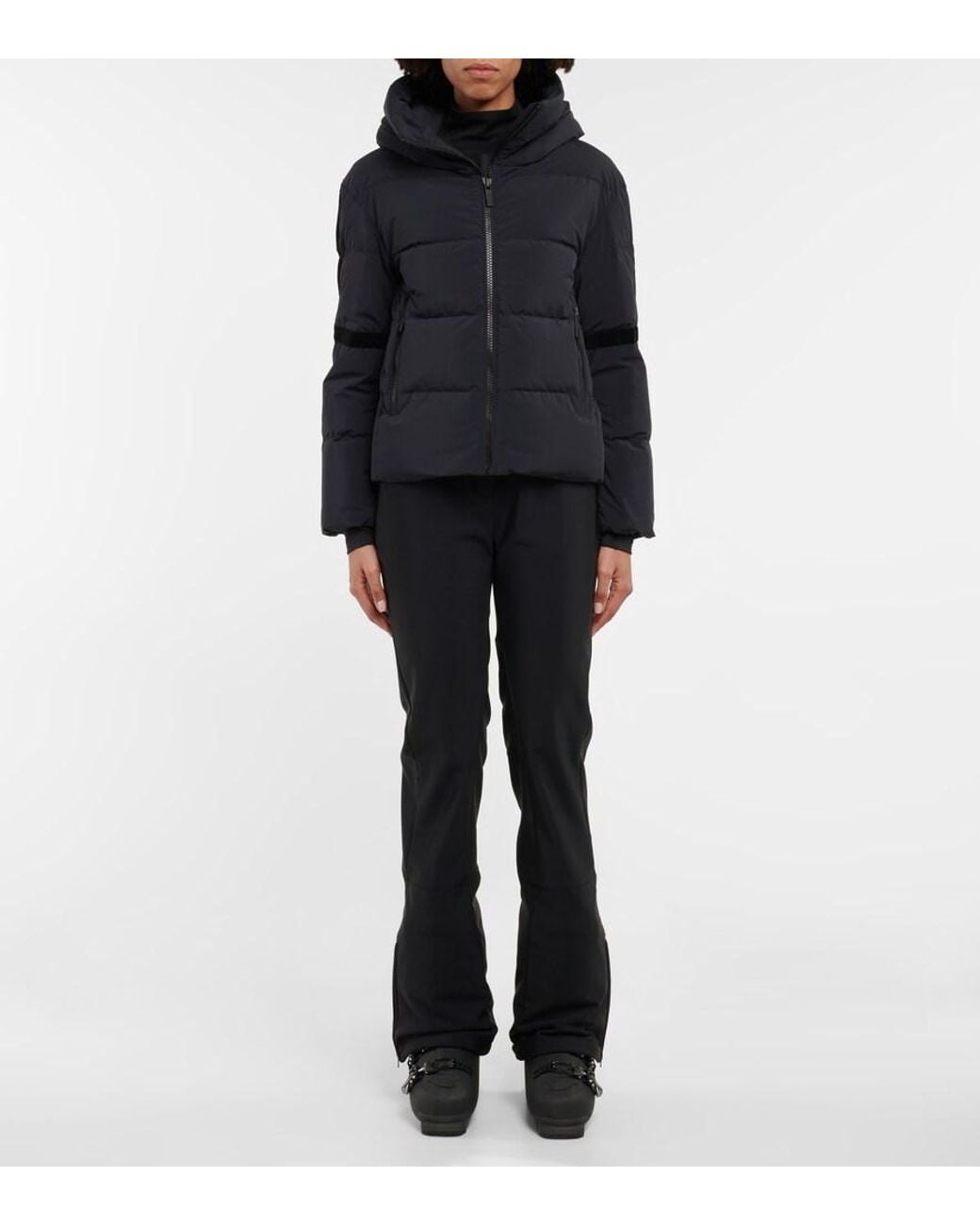 Fusalp Blue Barsy Hooded Shell-down Jacket