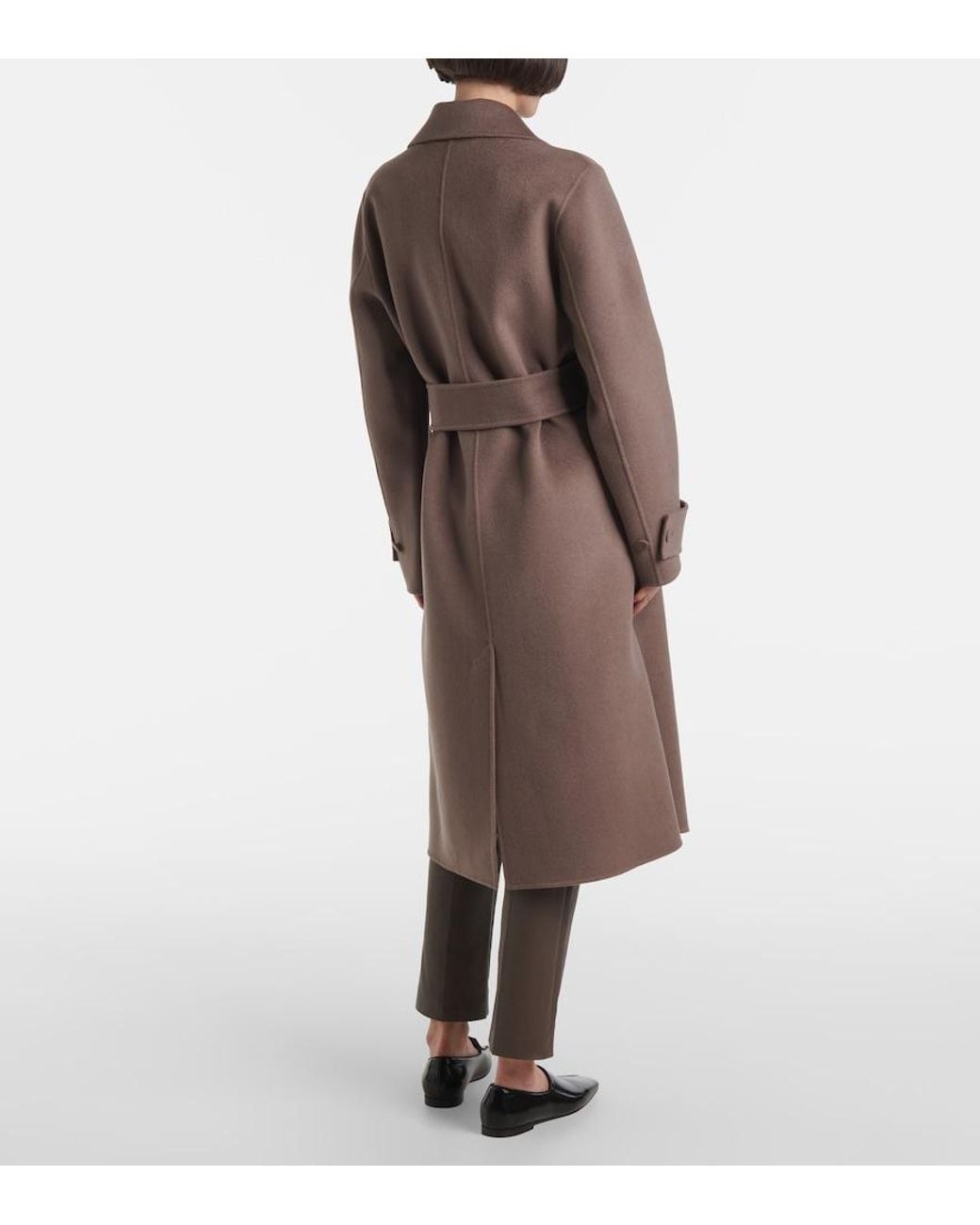 Joseph Brown Arline Wool And Cashmere Coat