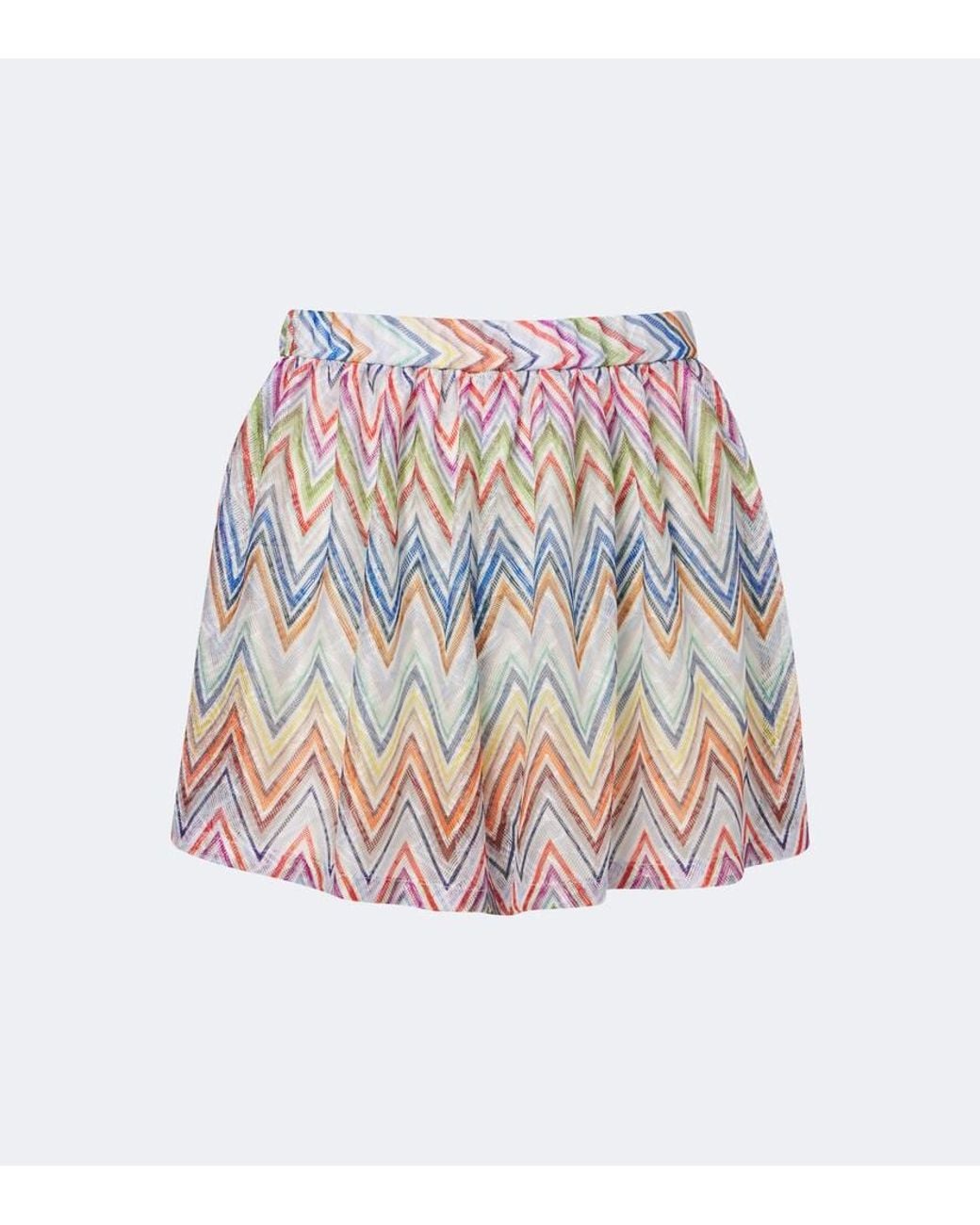 Missoni White Zigzag Shorts
