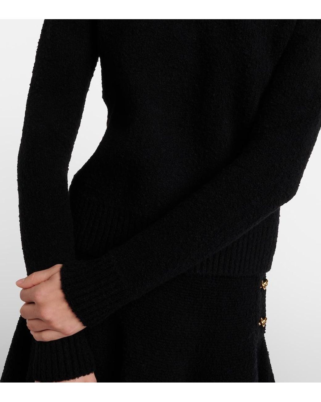 Bottega Veneta Black Round-Neck Knitwear