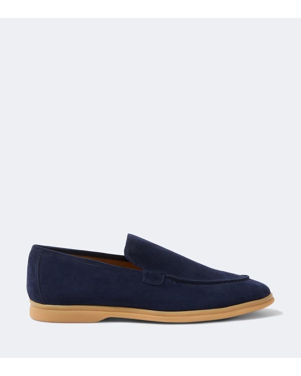 Eleventy Blue Suede Loafers for men