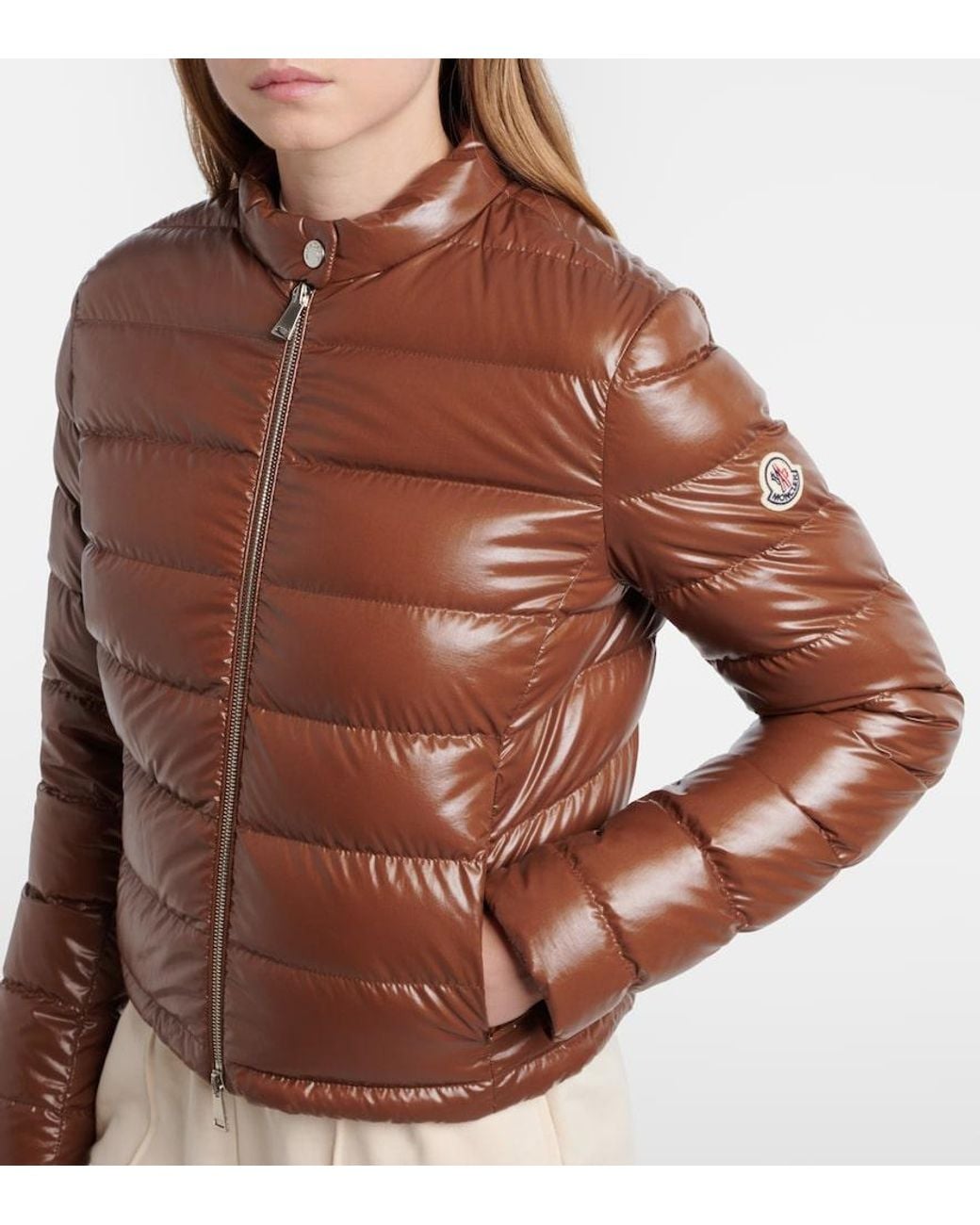 Moncler Brown 'Papillon' Down Jacket