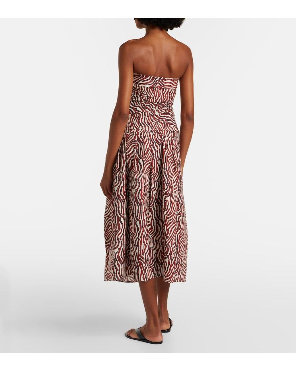 Proenza Schouler Red Label Nessa Printed Cotton-Blend Midi Skirt