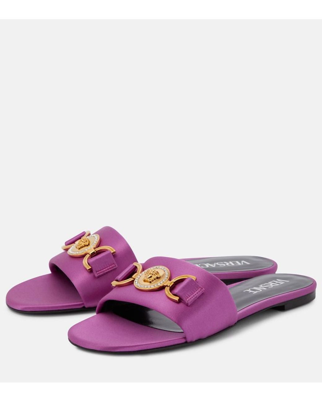 Versace Purple Flache Medusa '95 Sandalen