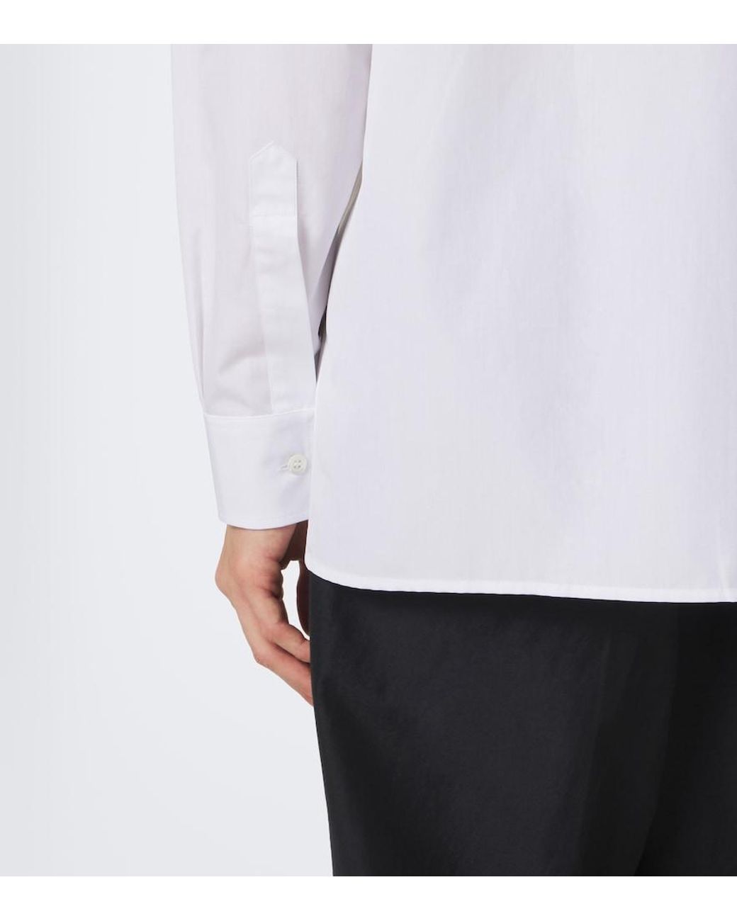 Maison Margiela White Cotton Poplin Shirt for men