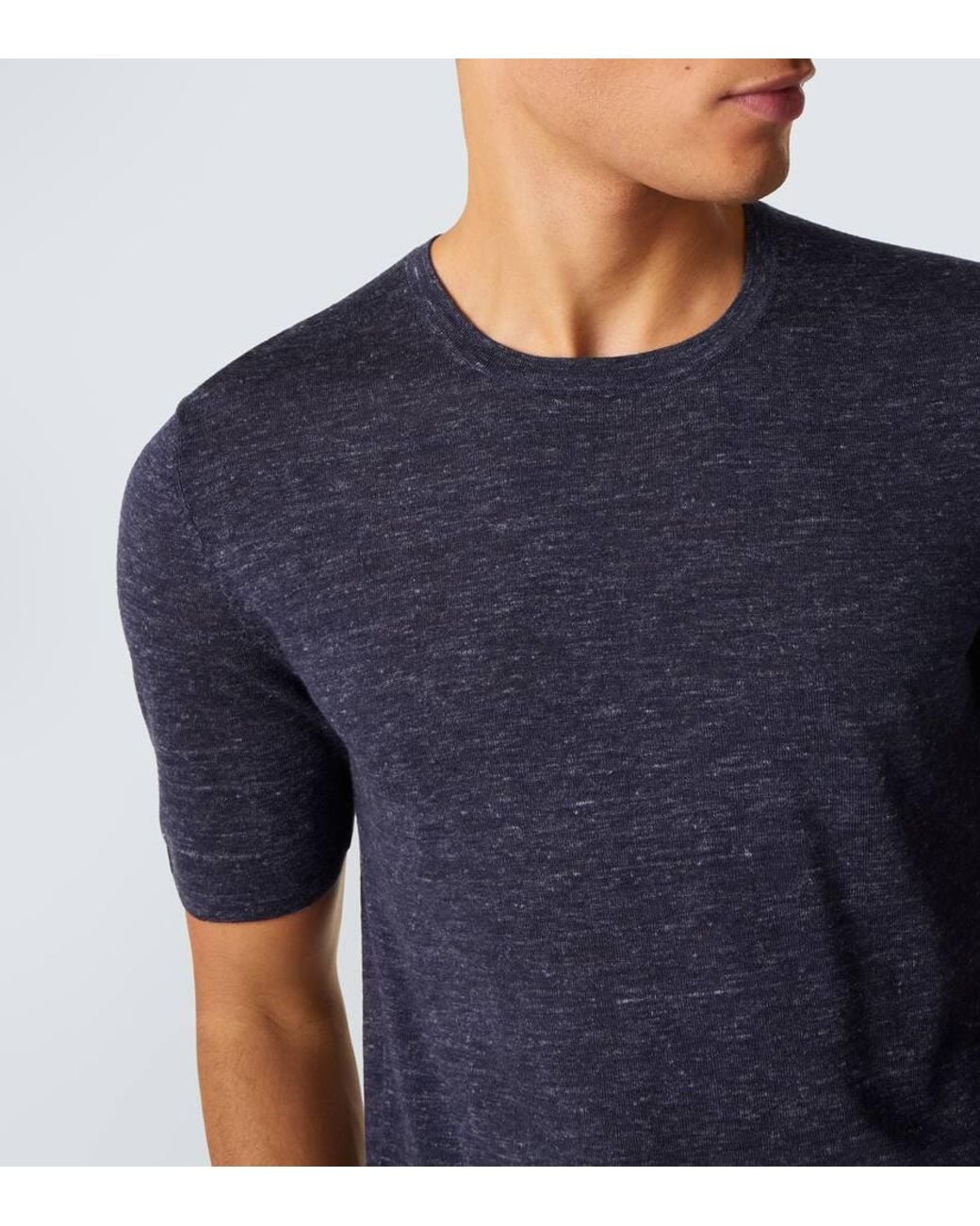 Gabriela Hearst Blue Cashmere, Silk, And Hemp T-Shirt for men