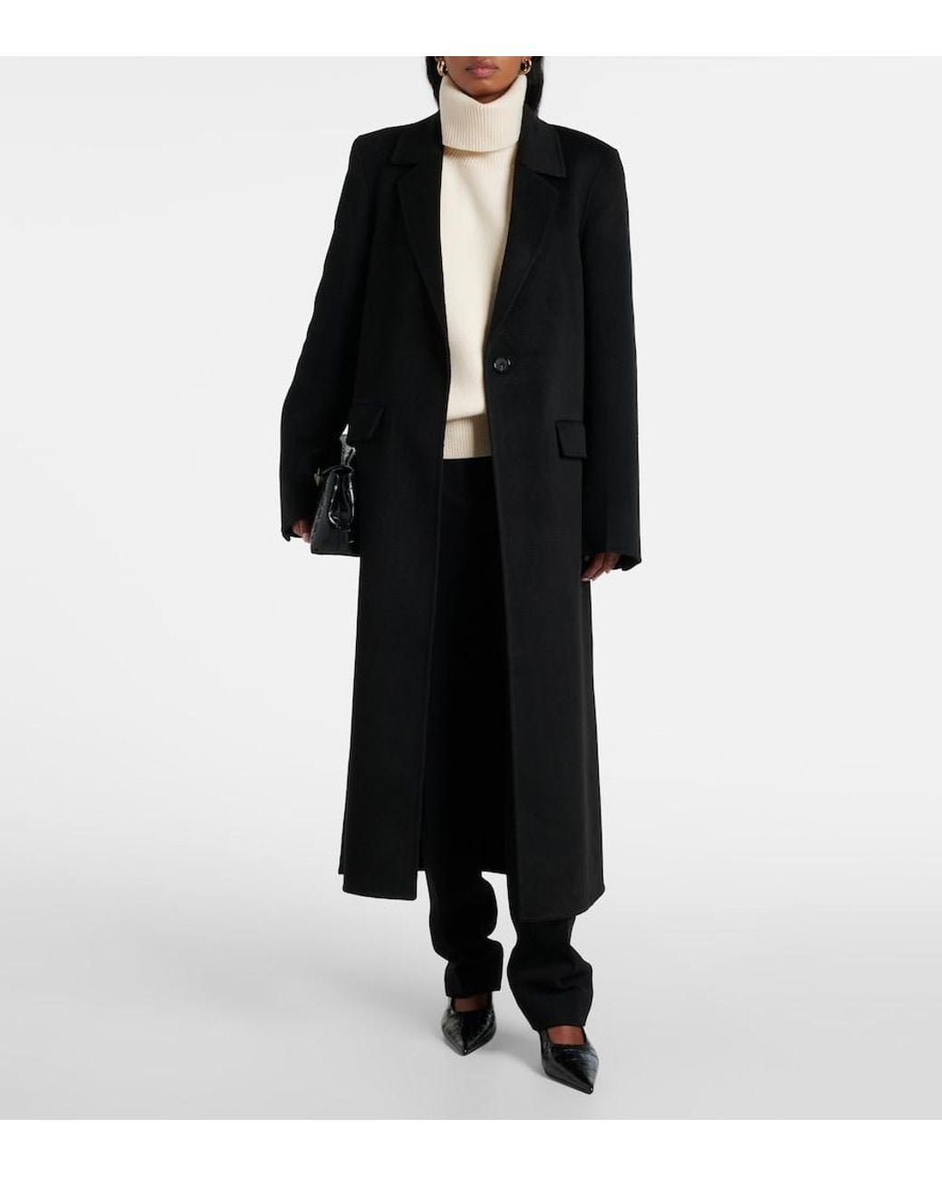 Totême Natural Wool And Cashmere-Blend Turtleneck Sweater