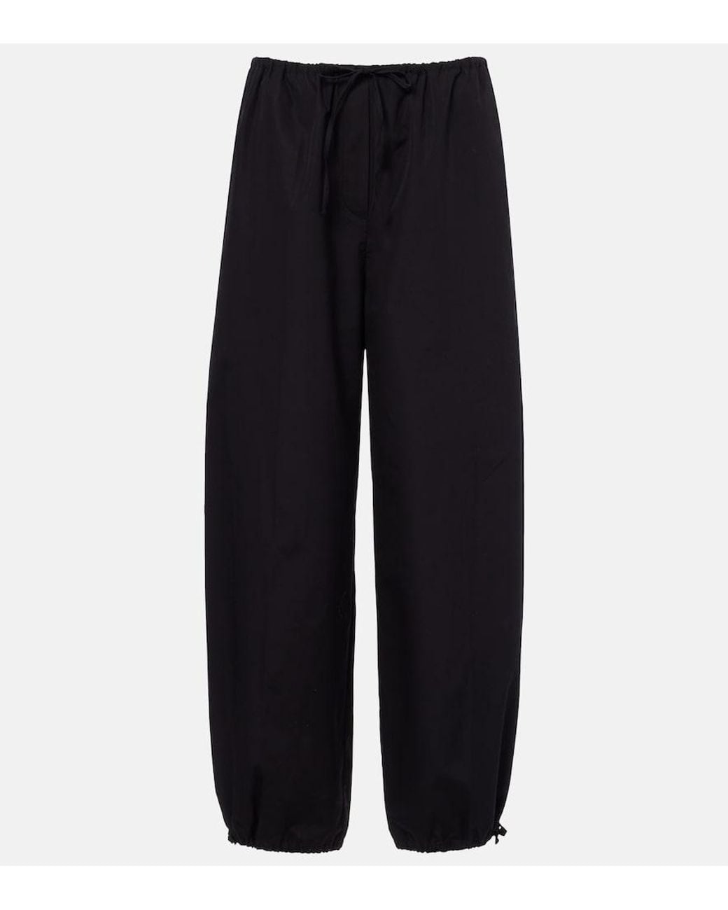 Totême Blue Cotton Poplin Wide-Leg Pants