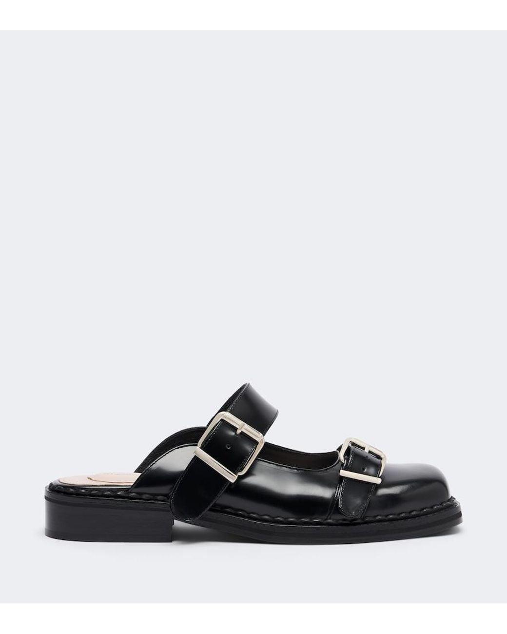 Simone Rocha Black Leather Mules