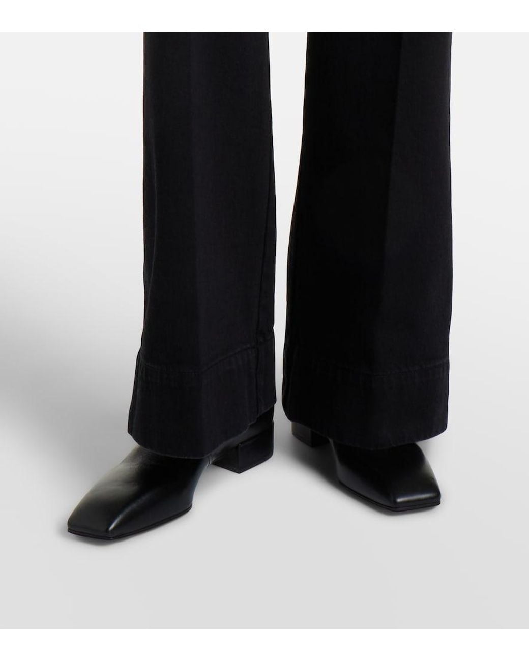 Victoria Beckham Blue Alina Wide-Leg Jeans