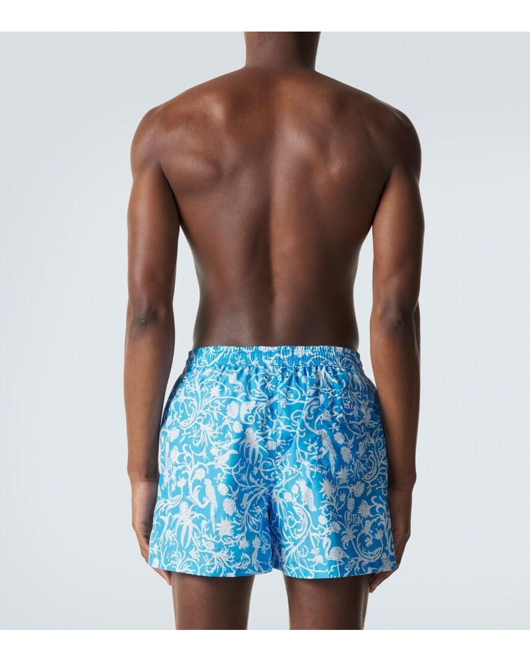 Banador Estampado Kiton de hombre de color Blue