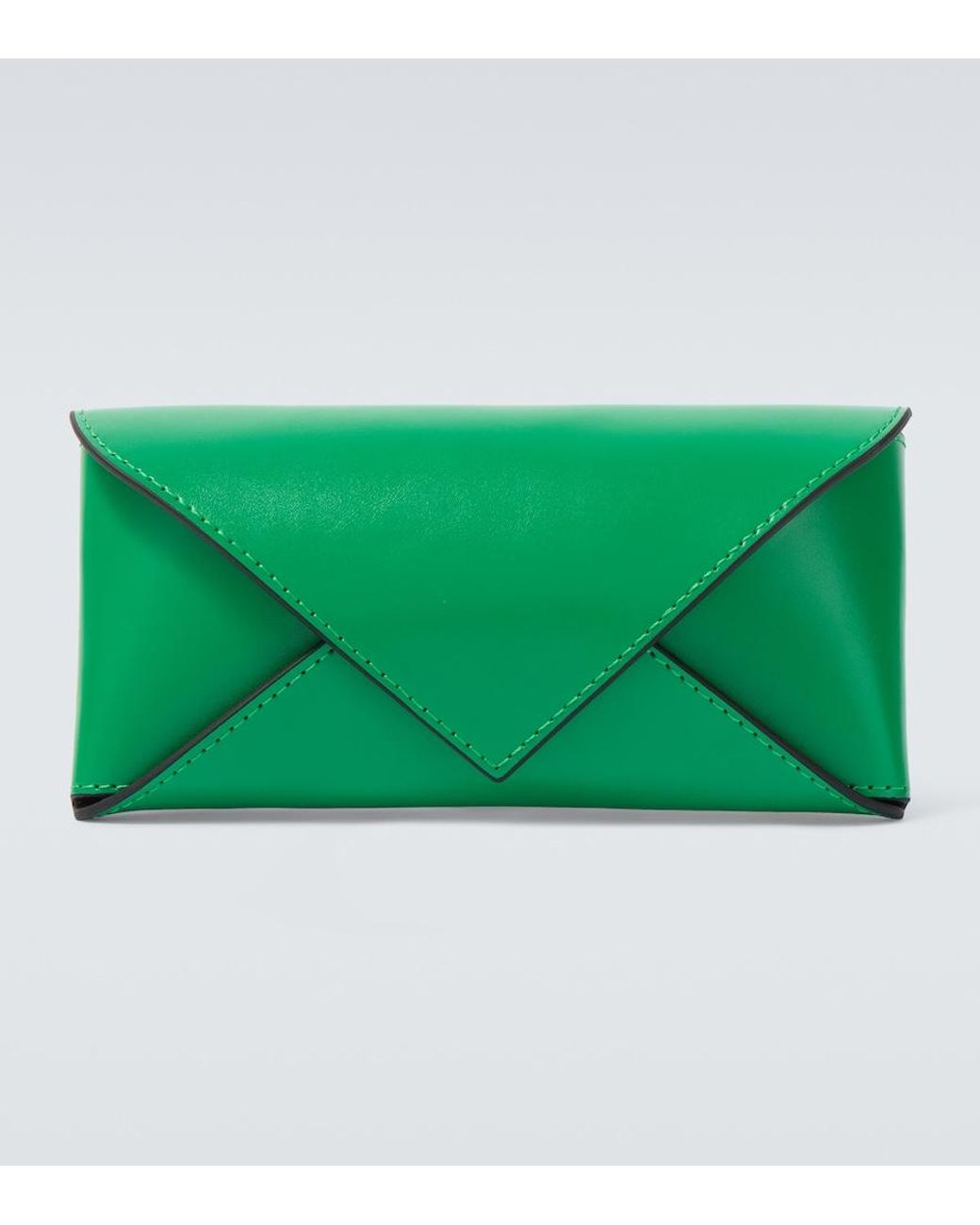 Bottega Veneta Green Classic Rectangular Sunglasses for men