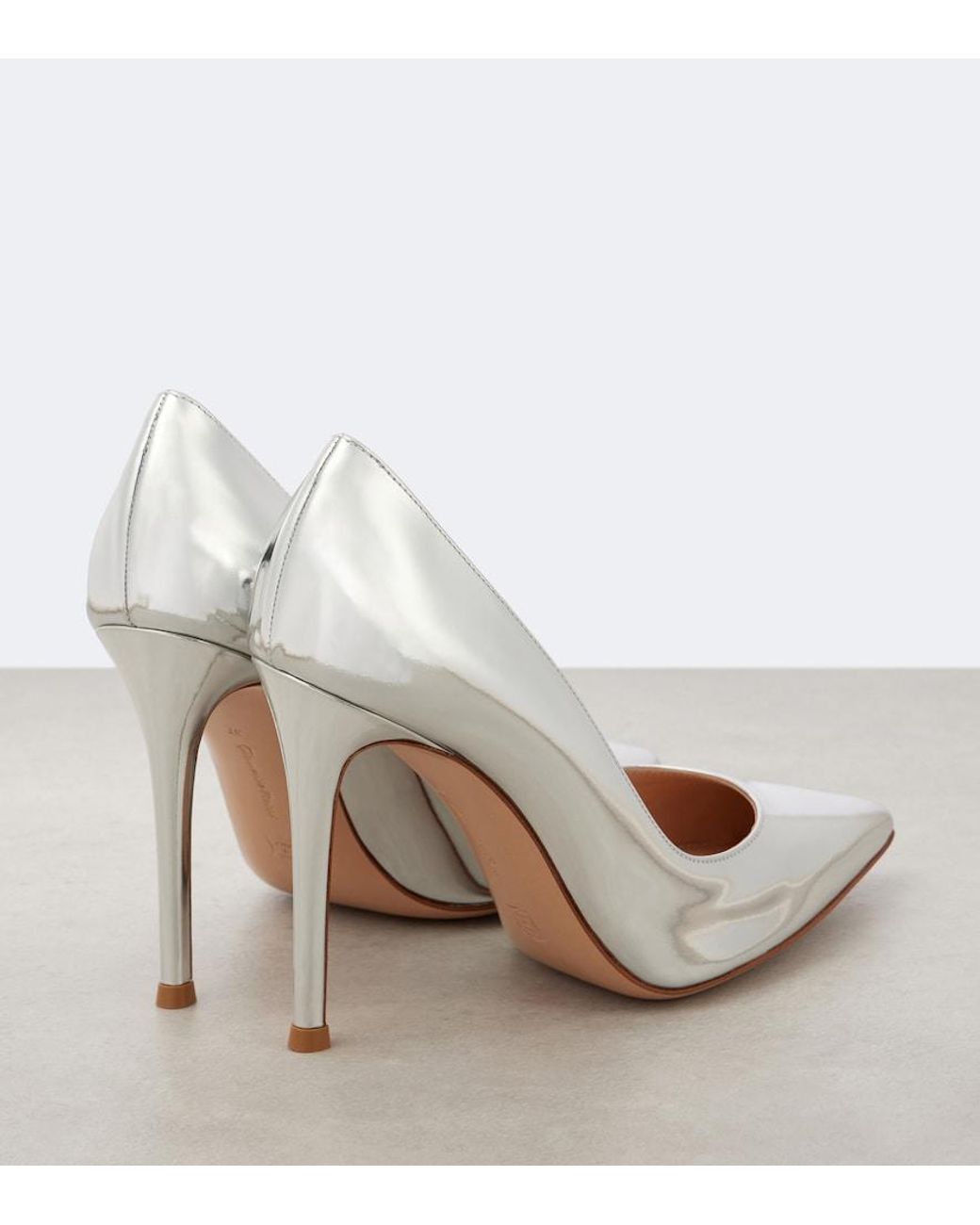 Gianvito Rossi Gianvito 105 Metallic Leather Pumps