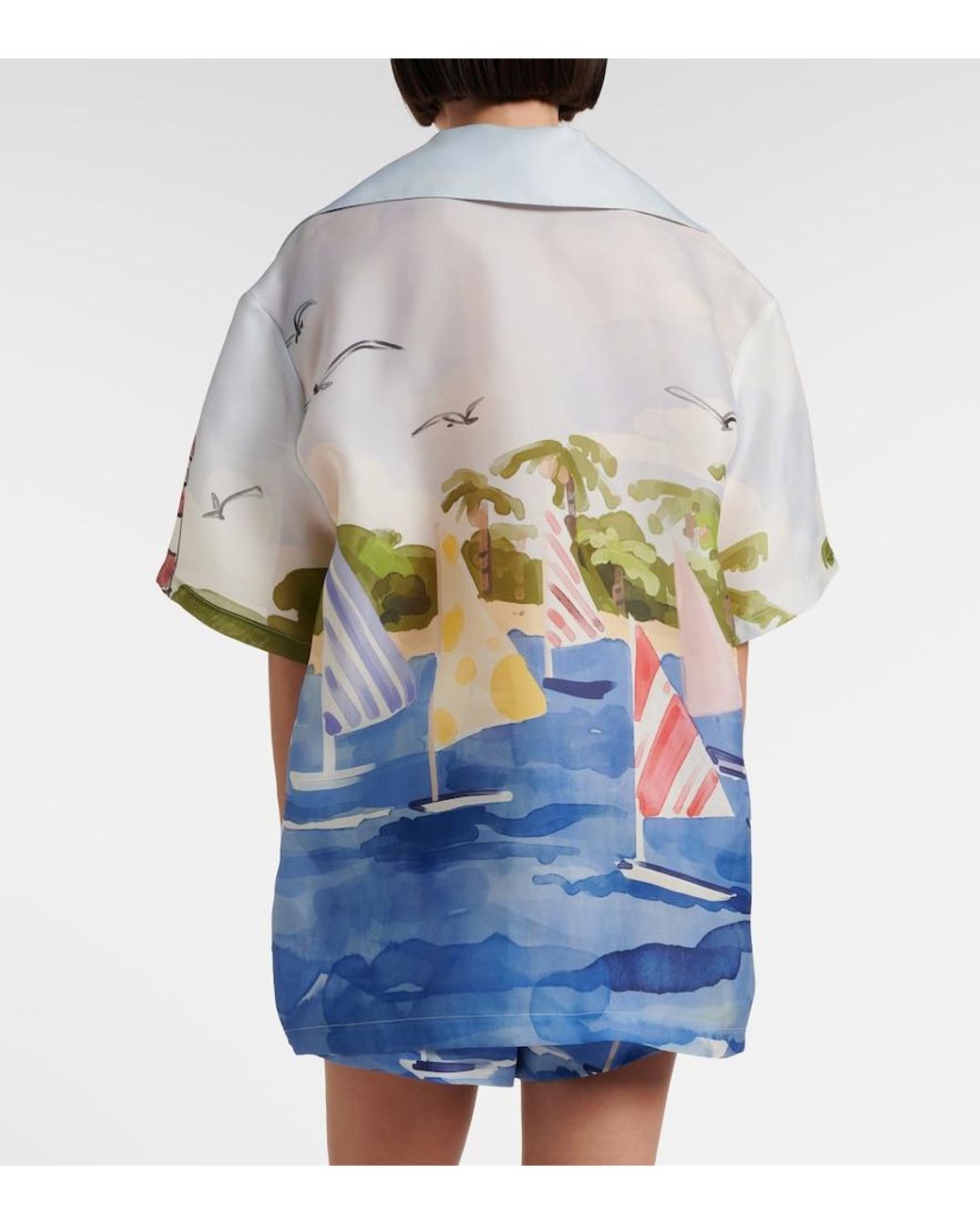 Camicia Casey di LEO LIN in Blue