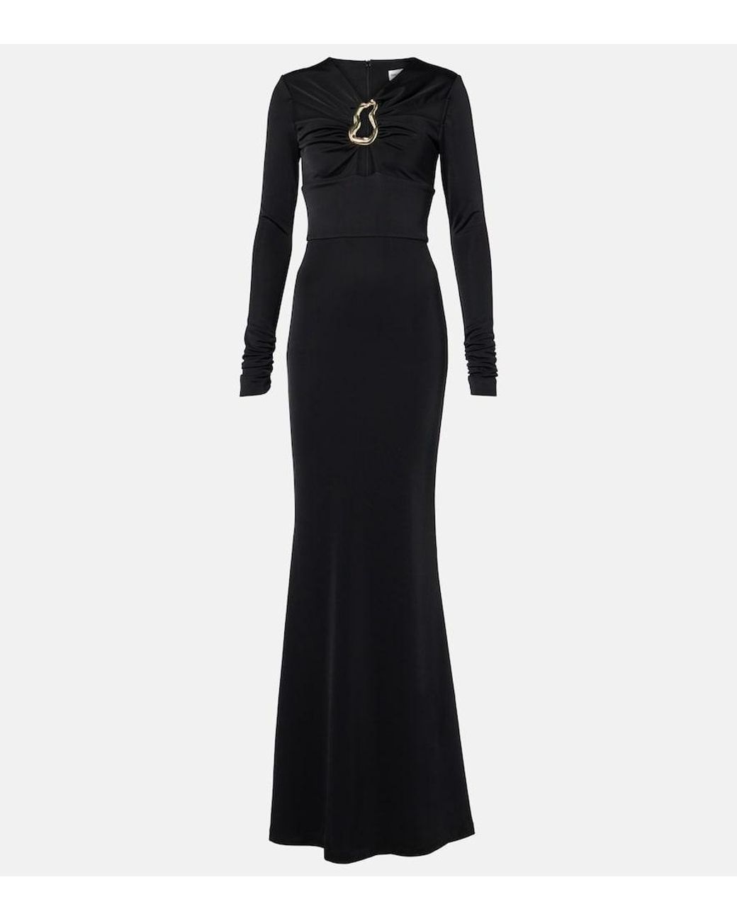 Rebecca Vallance Black Domenica Cutout Gown