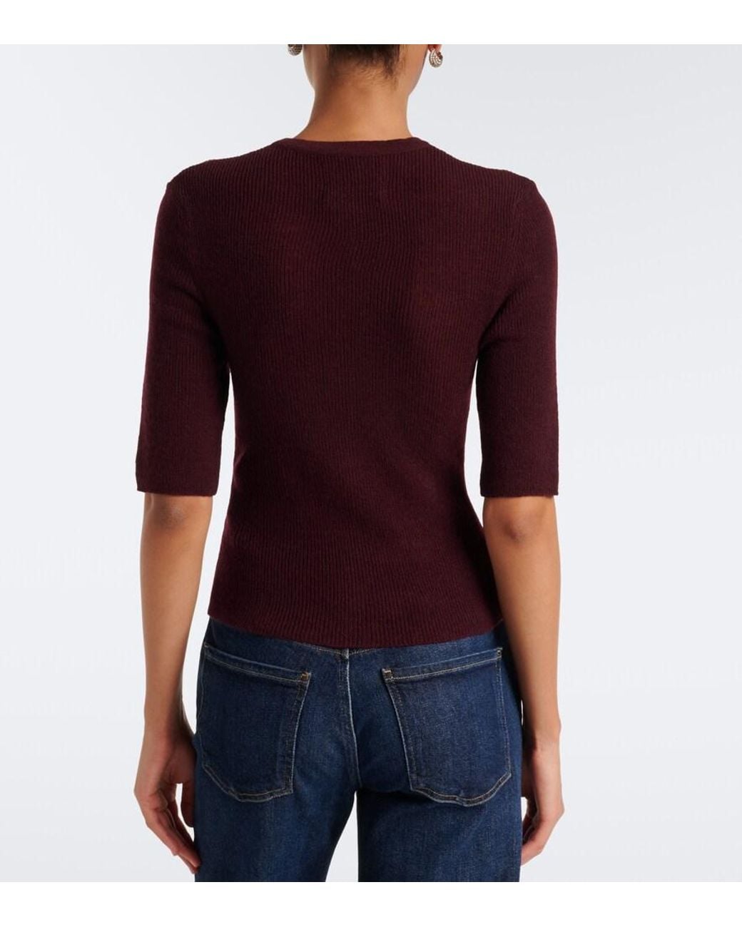 Citizens of Humanity Purple Tabitha Wool And Cashmere Cardigan