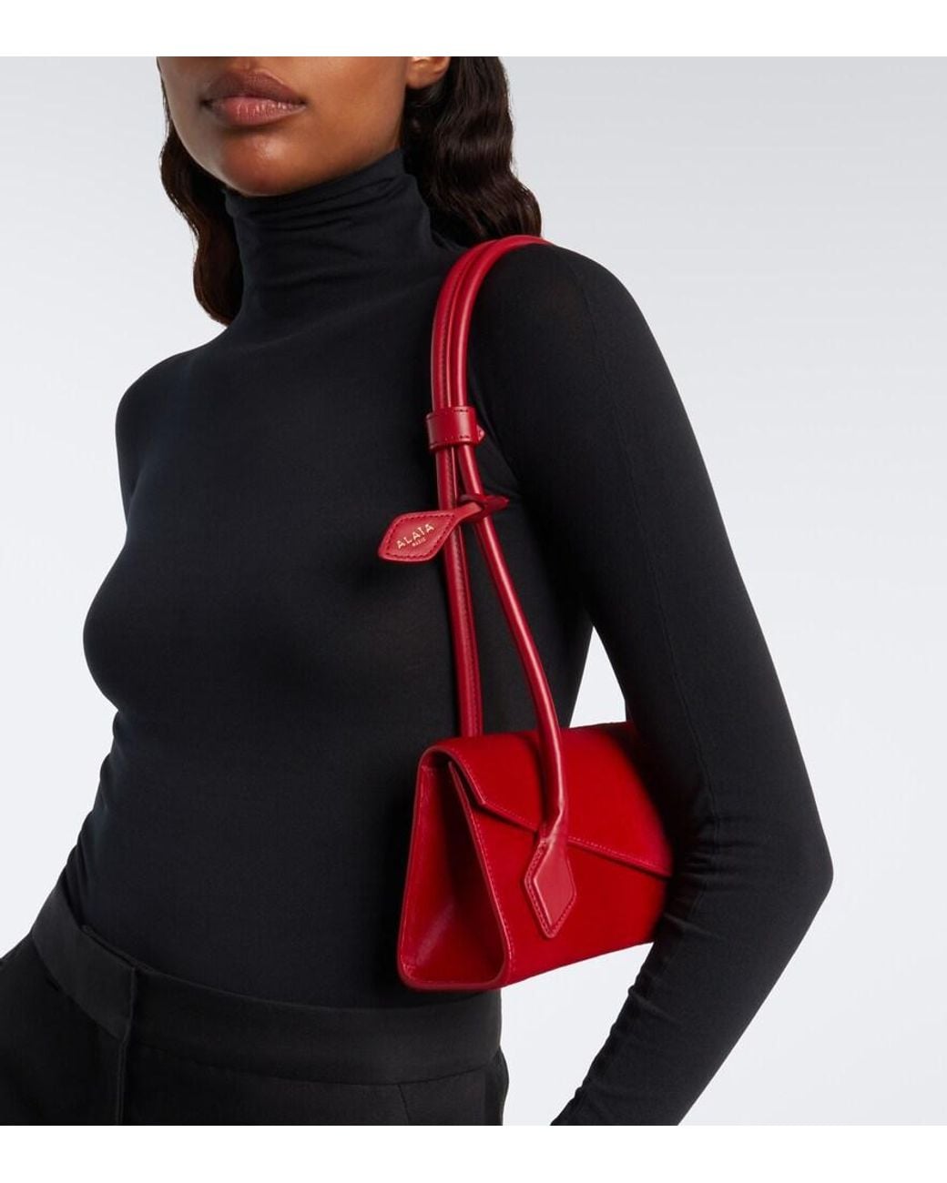 Borsa Le Teckel Small di Alaïa in Red