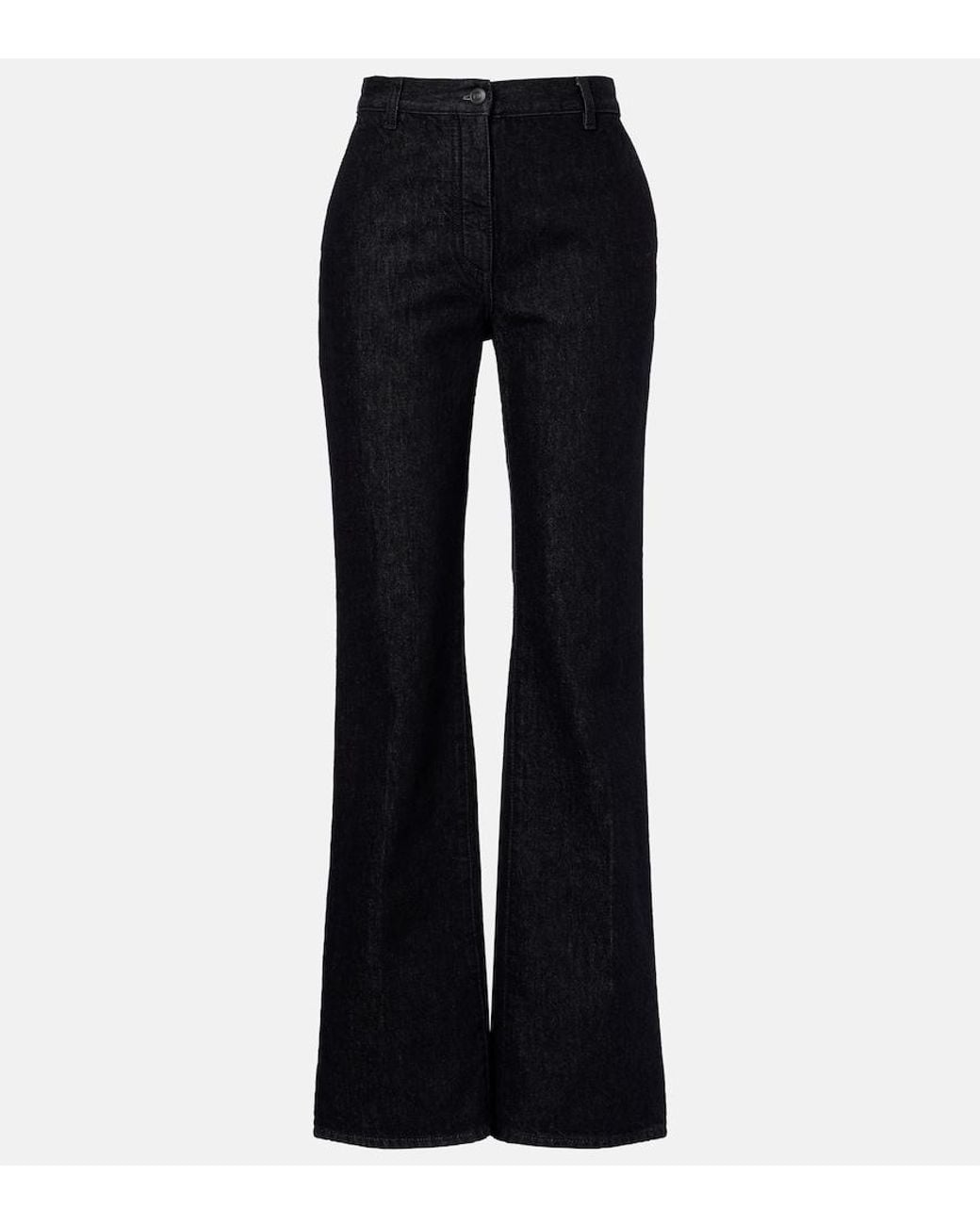 The Row Blue Vita Straight Jeans