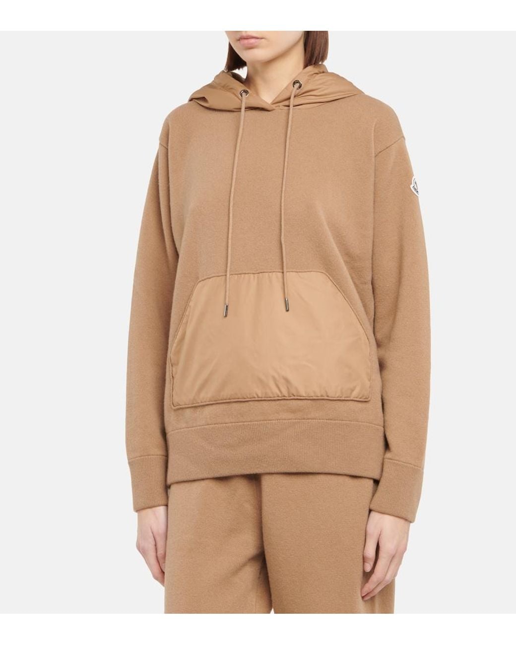 Moncler Brown Wool And Cashmere Hoodie