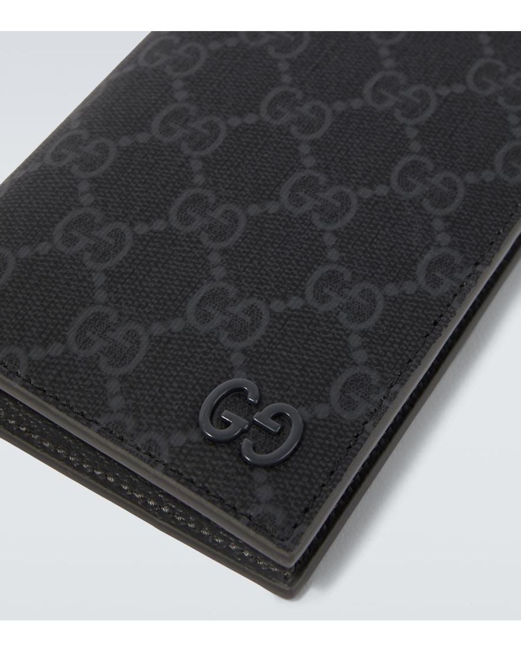 Funda Para Pasaporte De Lona Gg Gucci de hombre de color Black