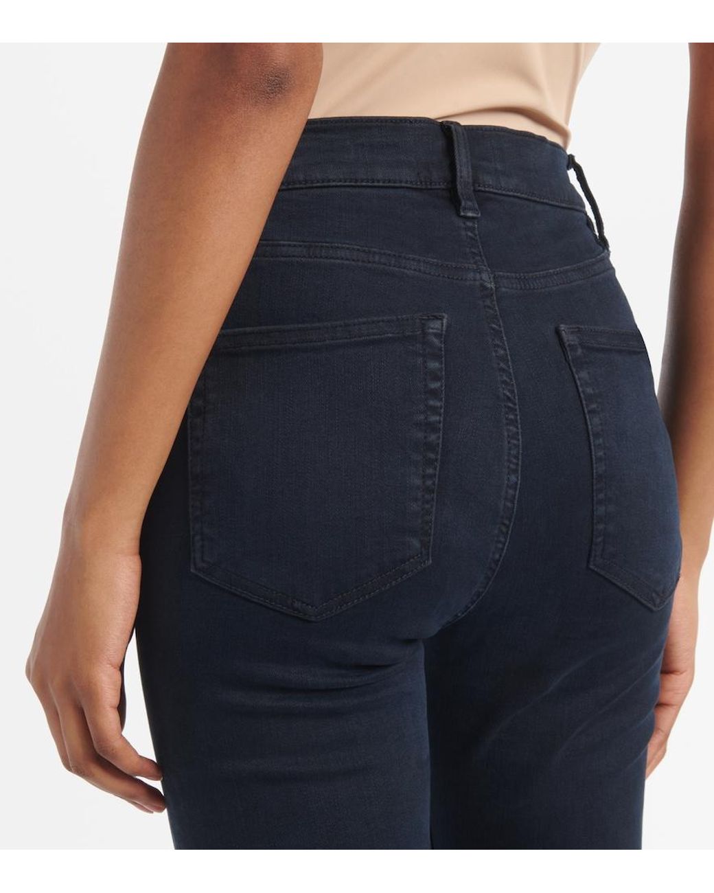 FRAME Blue Le High Skinny Jeans