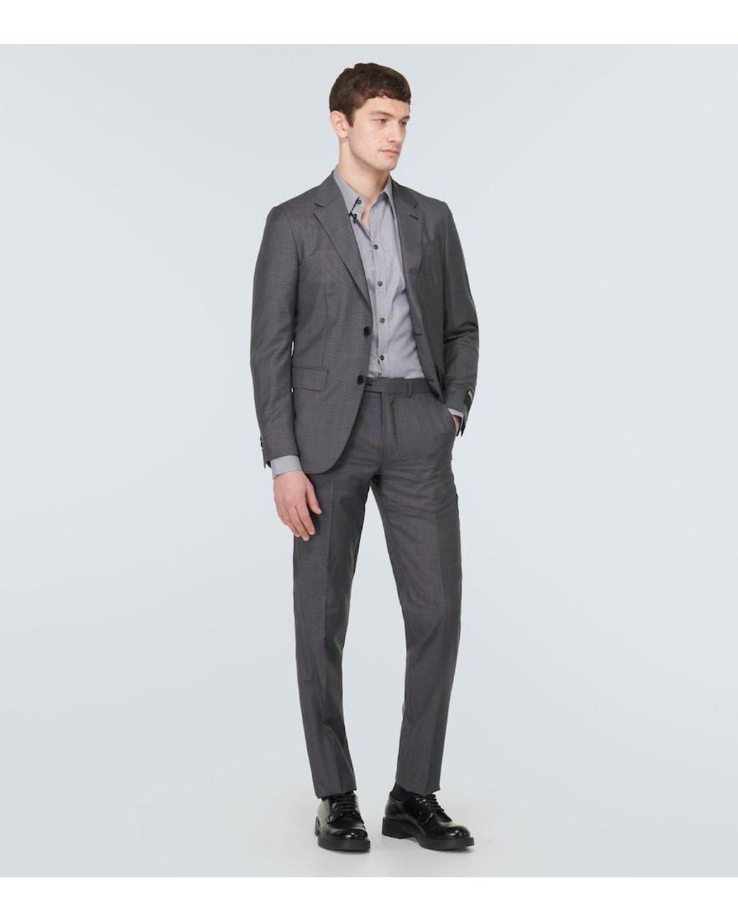 Dolce & Gabbana Gray Cotton Shirt for men