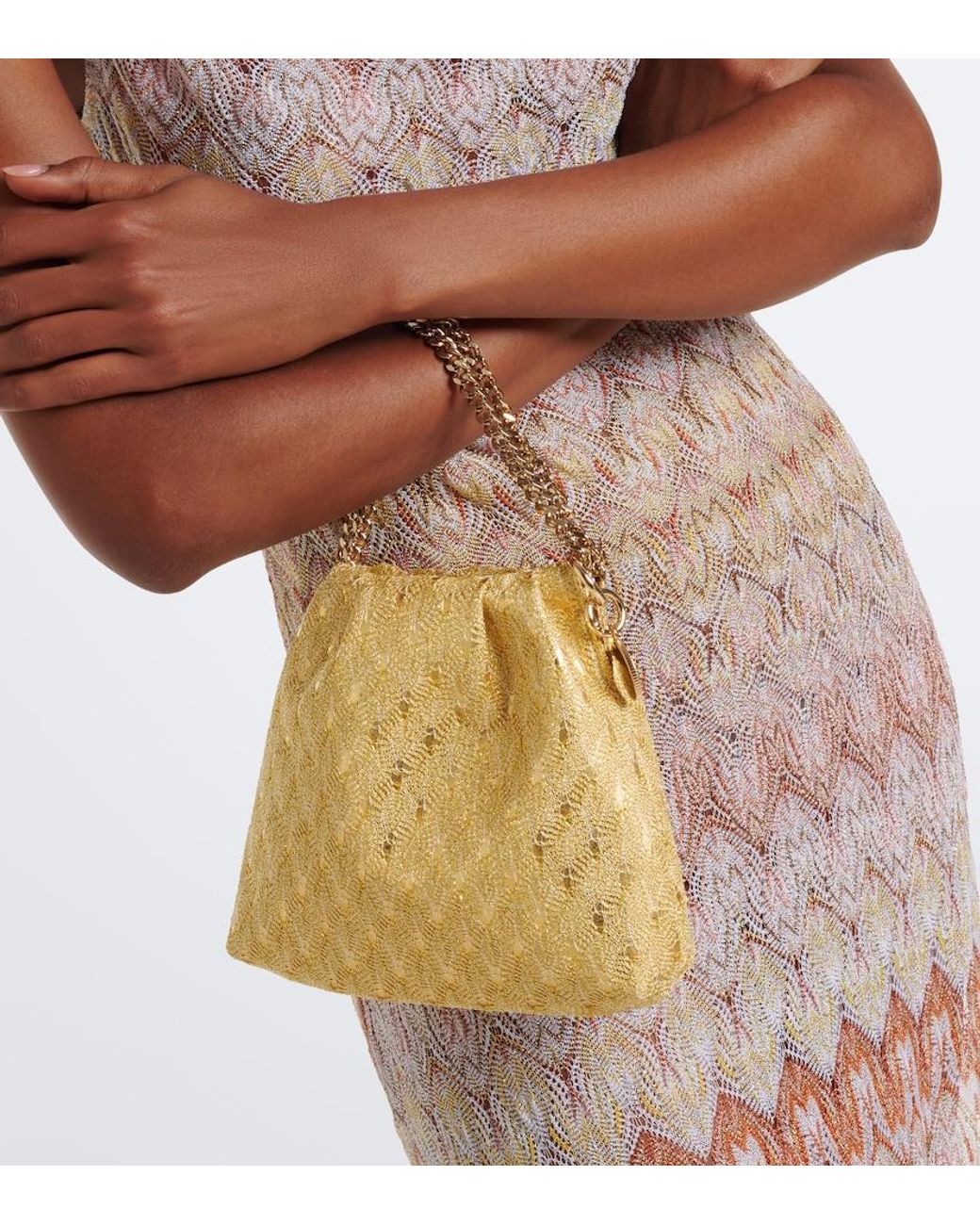 Borsa A Mano Mini di Missoni in Yellow