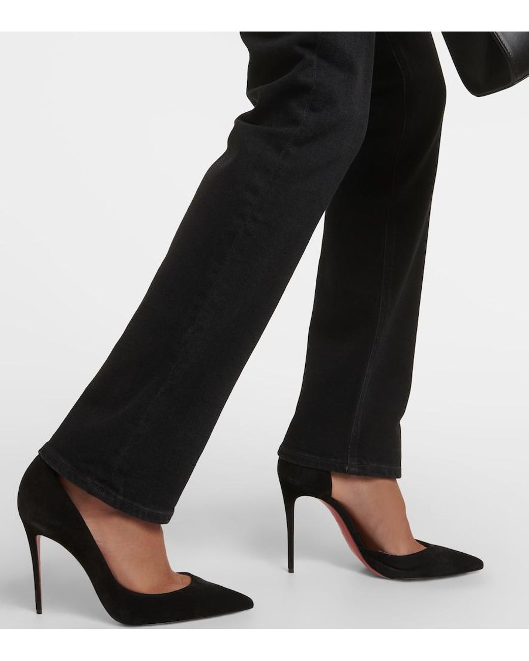 Agolde Black Freya High-Rise Slim Jeans