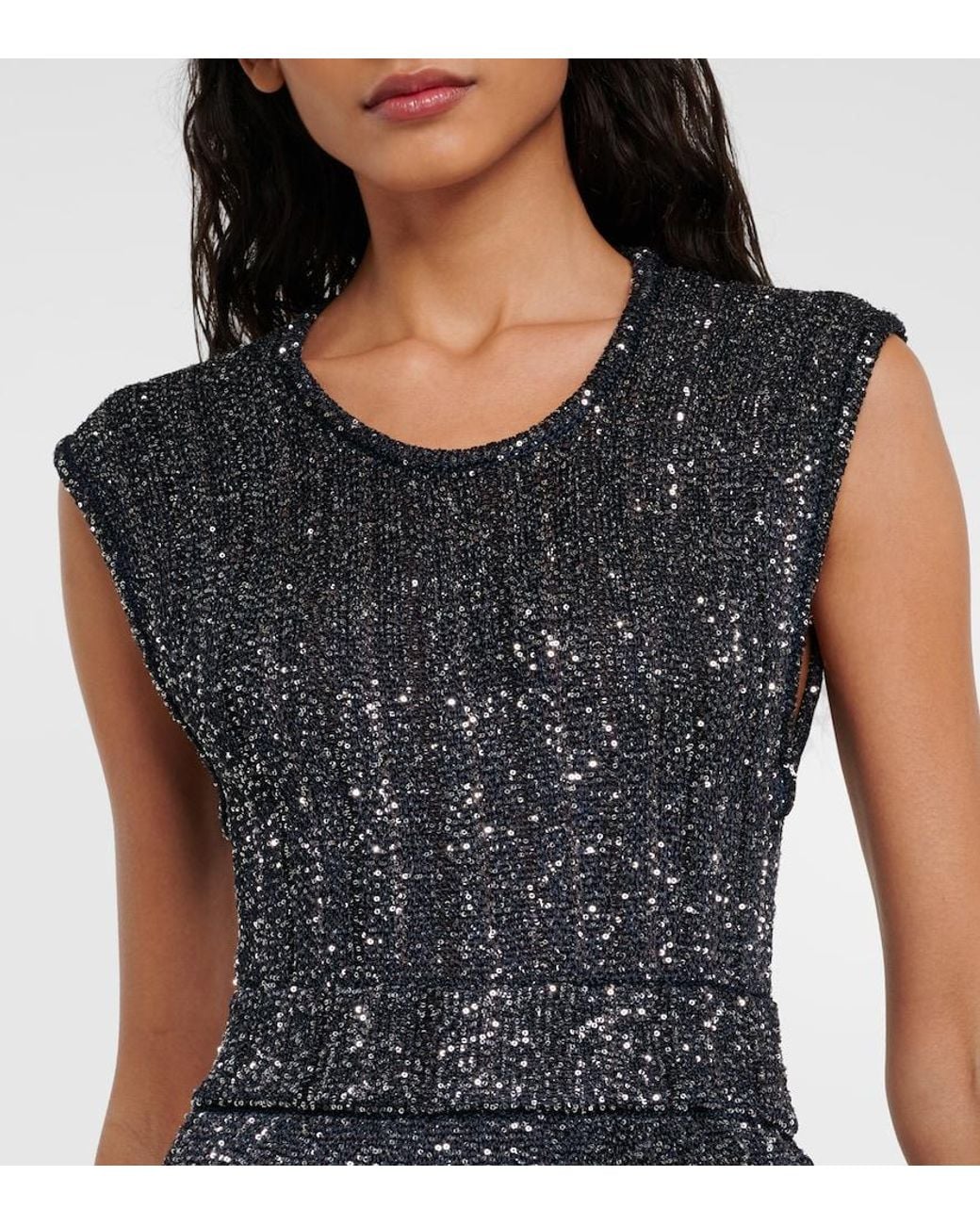 Alaïa Black Sequined Minidress