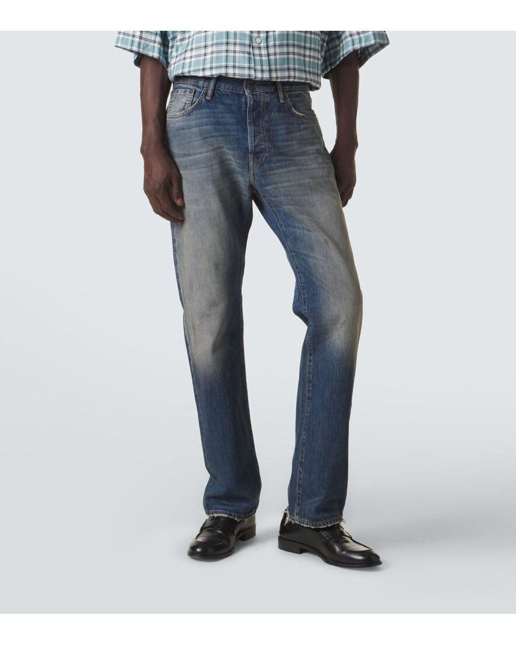 Acne Blue 1996 Straight Jeans for men