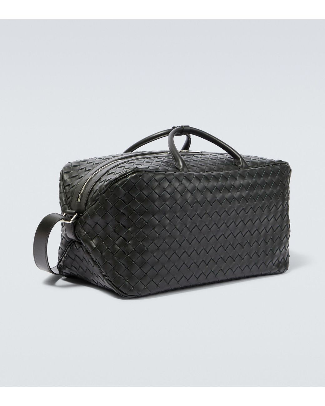 Sac Bottega Veneta Galeries Lafayette Leather Duffle Bag Bottega Veneta pour homme en coloris Noir | Lyst